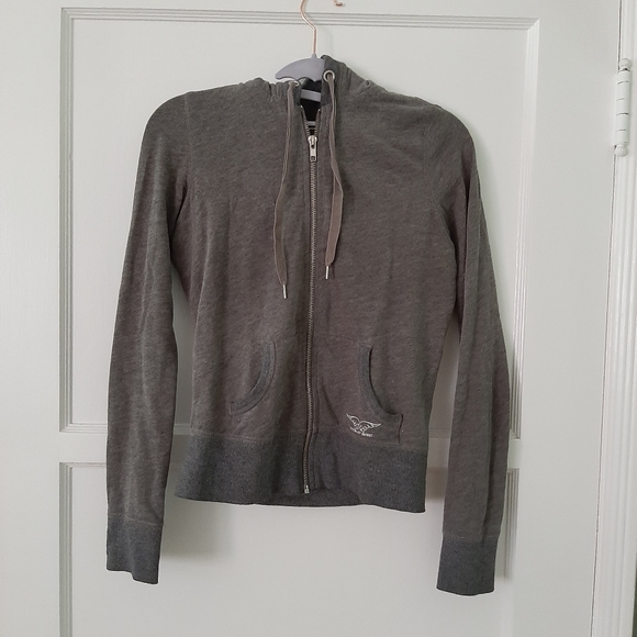 Tres Victoria's Secret Zip Up Fitted Hoodie - Picture 2 of 5